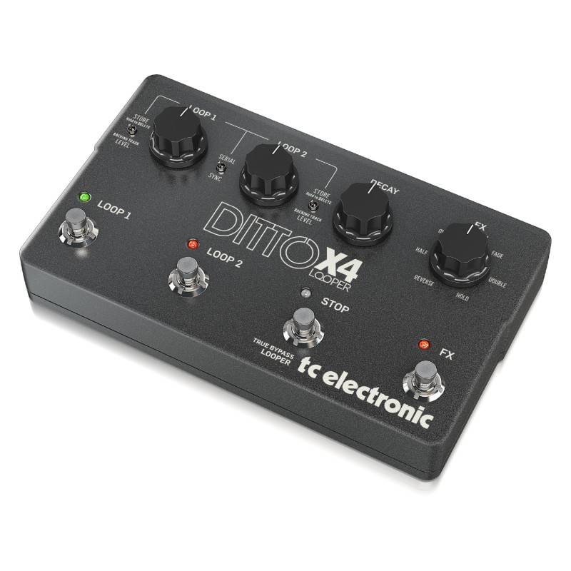 TC Electronic DITTO X4 LOOPER Simple and Intuitive DualTrack Guitar